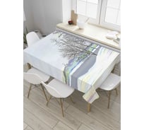 Прямоугольная скатерть JoyArty Зимний берег из сатена tc_32924_120x145