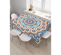 Прямоугольная скатерть JoyArty Восточная мозаика из сатена tc_37382_120x145