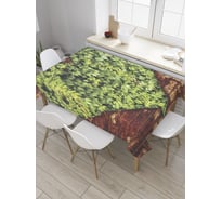 Прямоугольная скатерть JoyArty Вьющееся сердце из сатена tc_27672_120x145