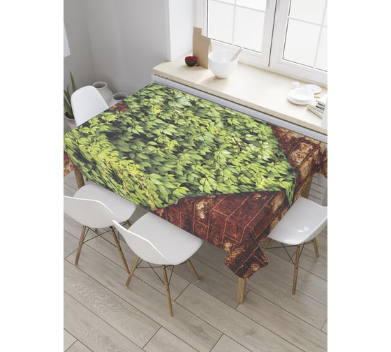 Прямоугольная скатерть JoyArty Вьющееся сердце из сатена tc_27672_120x145