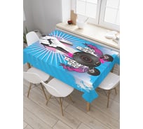 Прямоугольная скатерть JoyArty Стерео музыка из сатена tc_29419_120x145
