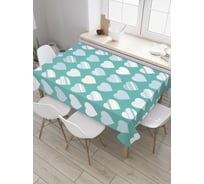 Прямоугольная скатерть JoyArty Градиентные сердца из сатена tc_36500_120x145