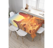 Прямоугольная скатерть JoyArty Жаркая Аризона из сатена tc_20113_120x145
