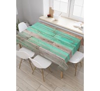 Прямоугольная скатерть JoyArty Старые доски из сатена tc_20382_120x145
