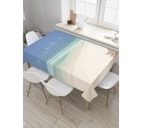 Прямоугольная скатерть JoyArty Забытый лежак из сатена tc_9364_120x145