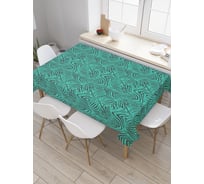 Прямоугольная скатерть JoyArty Зебриные завитушки из сатена tc_207078_120x145