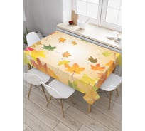 Прямоугольная скатерть JoyArty Кленовые листья из сатена tc_2645_120x145