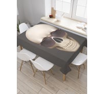 Прямоугольная скатерть JoyArty Стильный ужас из сатена tc_3826_120x145