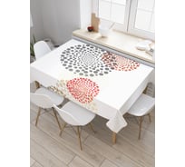 Прямоугольная скатерть JoyArty Пятнистые круги из сатена tc_22232_120x145