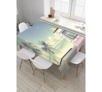 Прямоугольная скатерть JoyArty Путешествие на море из сатена tc_8783_120x145