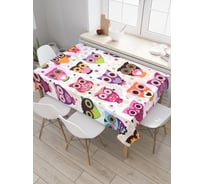 Прямоугольная скатерть JoyArty Мудрое веселье из сатена tc_2842_120x145