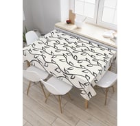 Прямоугольная скатерть JoyArty Простые лианы из сатена tc_27863_120x145