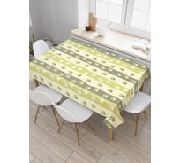 Прямоугольная скатерть JoyArty Полосатый след из сатена tc_31603_120x145