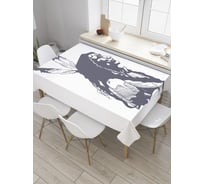 Прямоугольная скатерть JoyArty Портрет индейца ретро из сатена tc_28320_120x145