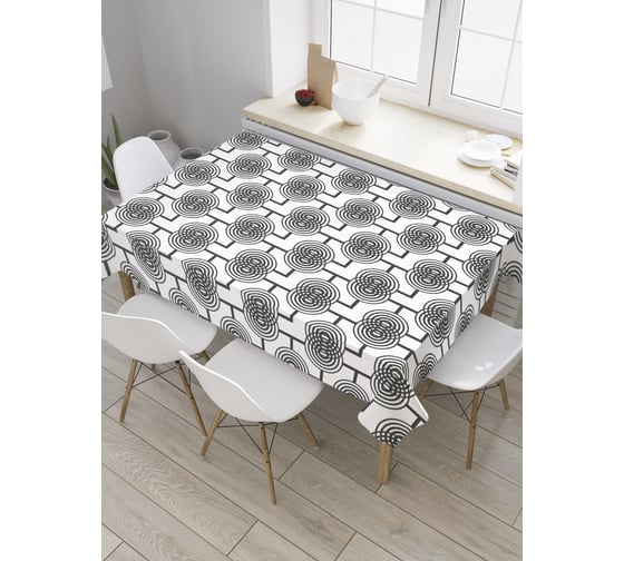 Прямоугольная скатерть JoyArty Психоделический лабиринт из сатена tc_28579_120x145 1