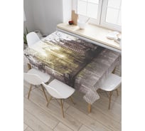 Прямоугольная скатерть JoyArty Современный город из сатена tc_3477_120x145