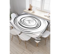 Прямоугольная скатерть JoyArty Размытые круги из сатена tc_20008_120x145