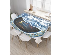 Прямоугольная скатерть JoyArty Привлекательная дева из сатена tc_18690_120x145