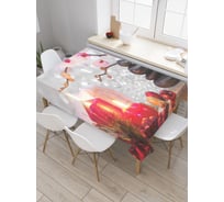 Прямоугольная скатерть JoyArty Пора отдыха из сатена tc_21875_120x145