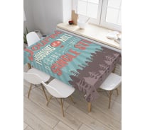 Прямоугольная скатерть JoyArty Путешествие на тысячу миль из сатена tc_22036_120x145