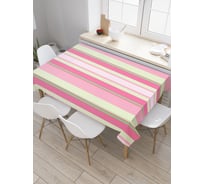 Прямоугольная скатерть JoyArty Полосатый уют из сатена tc_21529_120x145