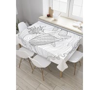 Прямоугольная скатерть JoyArty Полосатый кашалот из сатена tc_28900_120x145