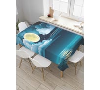 Прямоугольная скатерть JoyArty Полная луна и лунная дорожка из сатена tc_38842_120x145