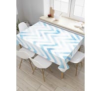 Прямоугольная скатерть JoyArty Потертые зигзаги из сатена tc_5222_120x145