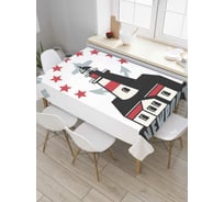 Прямоугольная скатерть JoyArty Порт Род-Айленд из сатена tc_5606_120x145