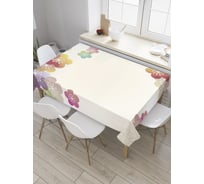Прямоугольная скатерть JoyArty Прозрачные соцветия из сатена tc_32143_120x145