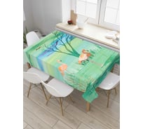 Прямоугольная скатерть JoyArty Природа и птицы из сатена tc_7807_120x145