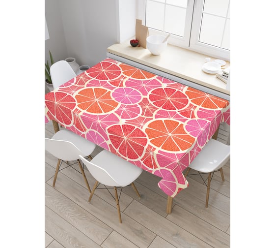 Прямоугольная скатерть JoyArty Половинки цитрусов из сатена tc_47779_120x145 1