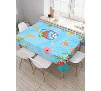Прямоугольная скатерть JoyArty Подводный мир из сатена tc_61345_120x145