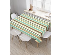 Прямоугольная скатерть JoyArty Полосатая радость из сатена tc_20771_120x145