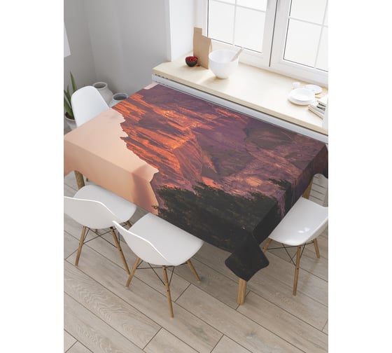 Прямоугольная скатерть JoyArty Природное безумие из сатена tc_21256_120x145 1