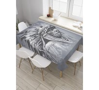 Прямоугольная скатерть JoyArty Портрет индейца из сатена tc_31226_120x145