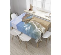 Прямоугольная скатерть JoyArty Прибрежный бриз из сатена tc_32288_120x145