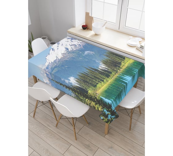 Прямоугольная скатерть JoyArty Природный талант из сатена tc_20747_120x145