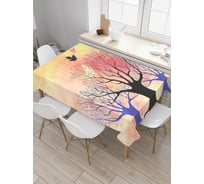Прямоугольная скатерть JoyArty Полет любви из сатена tc_3388_120x145