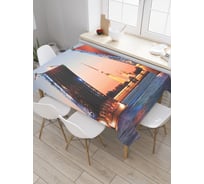 Прямоугольная скатерть JoyArty Разведенный мост из сатена tc_378825_120x145