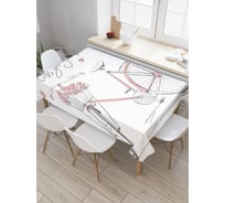 Прямоугольная скатерть JoyArty Пора покататься из сатена tc_2953_120x145