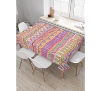 Прямоугольная скатерть JoyArty Полосатые фантазии из сатена tc_4776_120x145