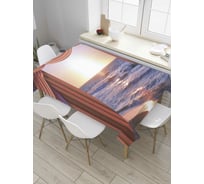 Прямоугольная скатерть JoyArty Пляжный занавес из сатена tc_8484_120x145