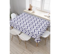 Прямоугольная скатерть JoyArty Правильный зигзаг из сатена tc_23126_120x145
