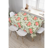 Прямоугольная скатерть JoyArty Полосы из роз из сатена tc_29958_120x145