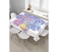 Прямоугольная скатерть JoyArty Радужная мандала из сатена tc_35451_120x145