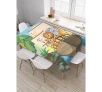 Прямоугольная скатерть JoyArty На ковчеге из сатена tc_37590_120x145