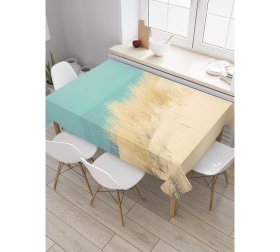 Прямоугольная скатерть JoyArty Морская трава из сатена tc_21082_120x145 1