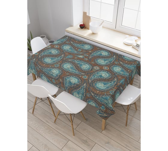Прямоугольная скатерть JoyArty Гармоническая мозаика из сатена tc_21964_120x145 1
