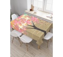 Прямоугольная скатерть JoyArty Пятнистый текст из сатена tc_3880_120x145